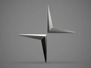 logotipo de la estrella polar Modelo 3D