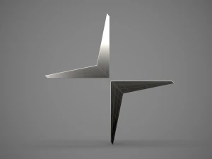 logotipo de la estrella polar Modelo 3D