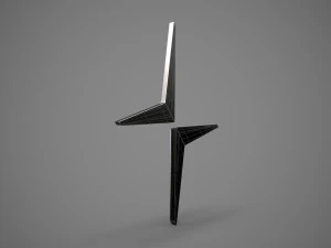 logotipo de la estrella polar Modelo 3D