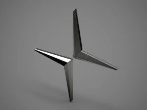 logotipo de la estrella polar Modelo 3D