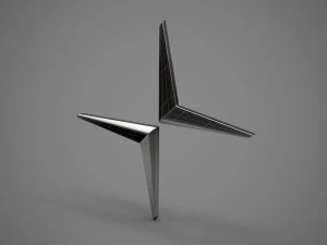 logotipo de la estrella polar Modelo 3D