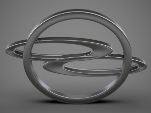 ssang yong logo 3D Model