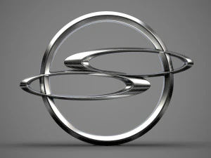 ssang yong logo 3D Model