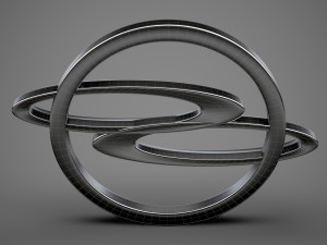 ssang yong logo 3D Model
