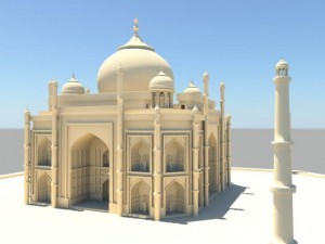 taj mahal 3D मॉडल