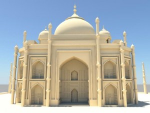 taj mahal 3D Model