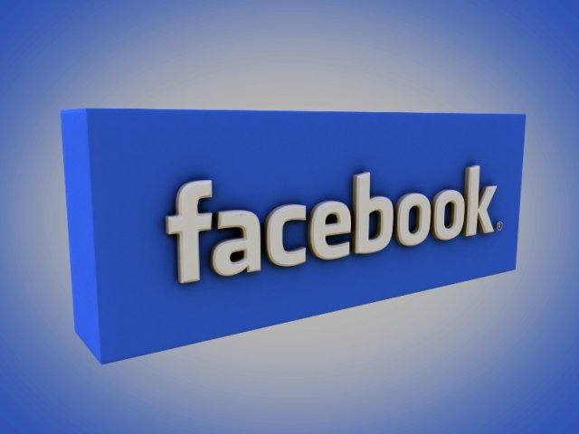 facebook 3d logo Modelo 3D .c4d .max .obj .3ds .fbx .stl .blend 