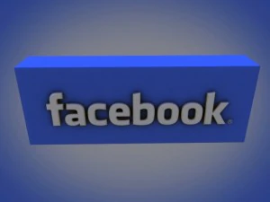 facebook 3d logo 3D Model