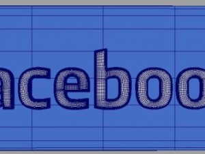 facebook 3d logo Modelo 3D