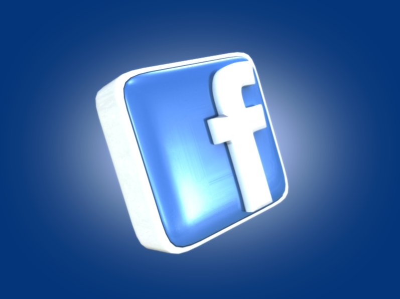 FaceBook 3D Logo 3D Model in Other 3DExport