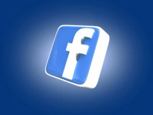 facebook 3d logo 3D Model