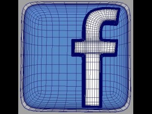 facebook 3d logo 3D Model