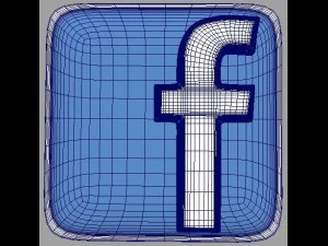 facebook 3d logo 3D Model