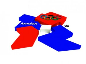 olympic games london 2012  3d logo 3D Model