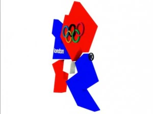 olympic games london 2012  3d logo 3D Model