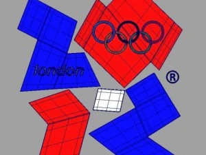 olympic games london 2012  3d logo 3D Model