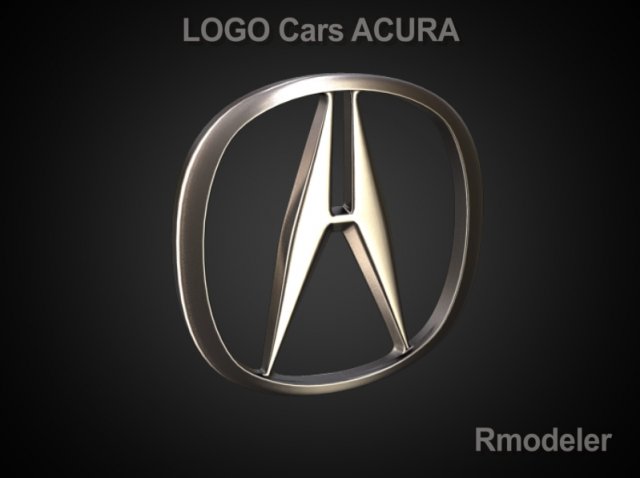 acura 3d logo 3D 모델 .c4d .max .obj .3ds .fbx .stl .blend 