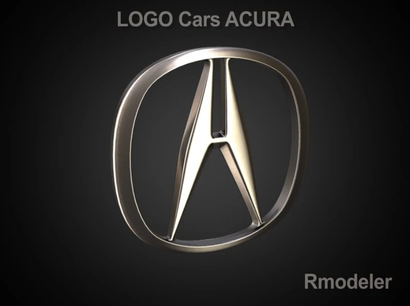 acura 3d logo 3D Model .c4d .max .obj .3ds .fbx .stl .blend 