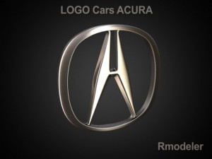 acura 3d logo 3D Model