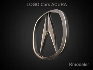 acura 3d logo 3D Model