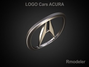 acura 3d logo 3D 모델