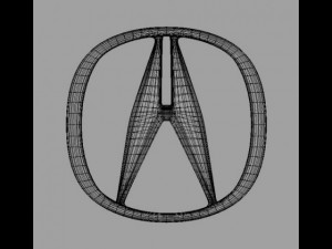 acura 3d logo 3D 모델