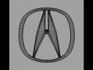 acura 3d logo 3D Model