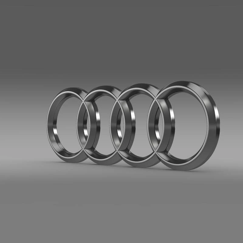 logotipo da audi Modelo 3D .c4d .max .obj .3ds .fbx .stl .blend 