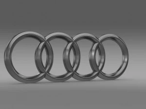 logotipo da audi Modelo 3D