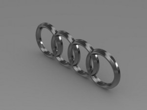 audi logo 3D Модель