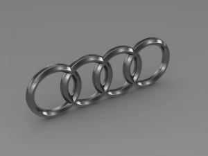 logotipo da audi Modelo 3D