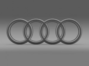 audi logo 3D Модель