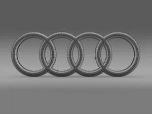 logotipo da audi Modelo 3D