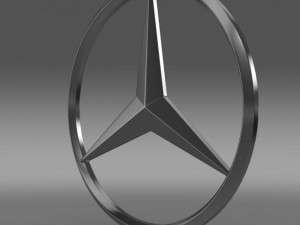 mercedes logo Modelo 3D