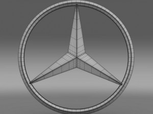 mercedes logo 3D Модель
