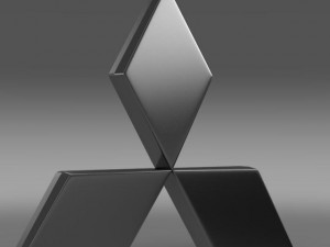 mitsubishi logo 3Dモデル