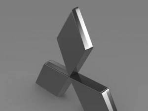 mitsubishi logo 3D Model