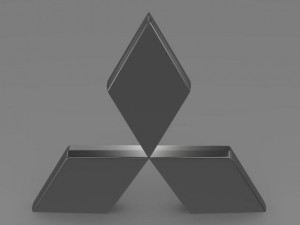 mitsubishi logo 3Dモデル
