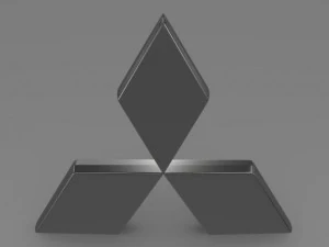 mitsubishi logo 3D Model