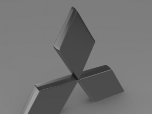 mitsubishi logo 3Dモデル