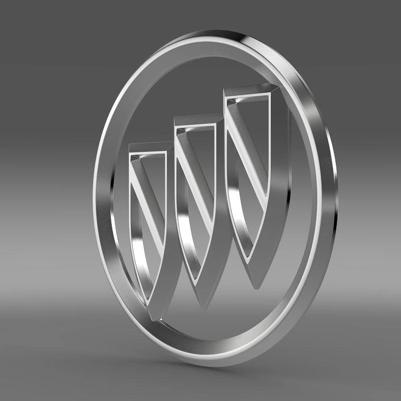 buick logo 3D Model .c4d .max .obj .3ds .fbx .stl .blend 