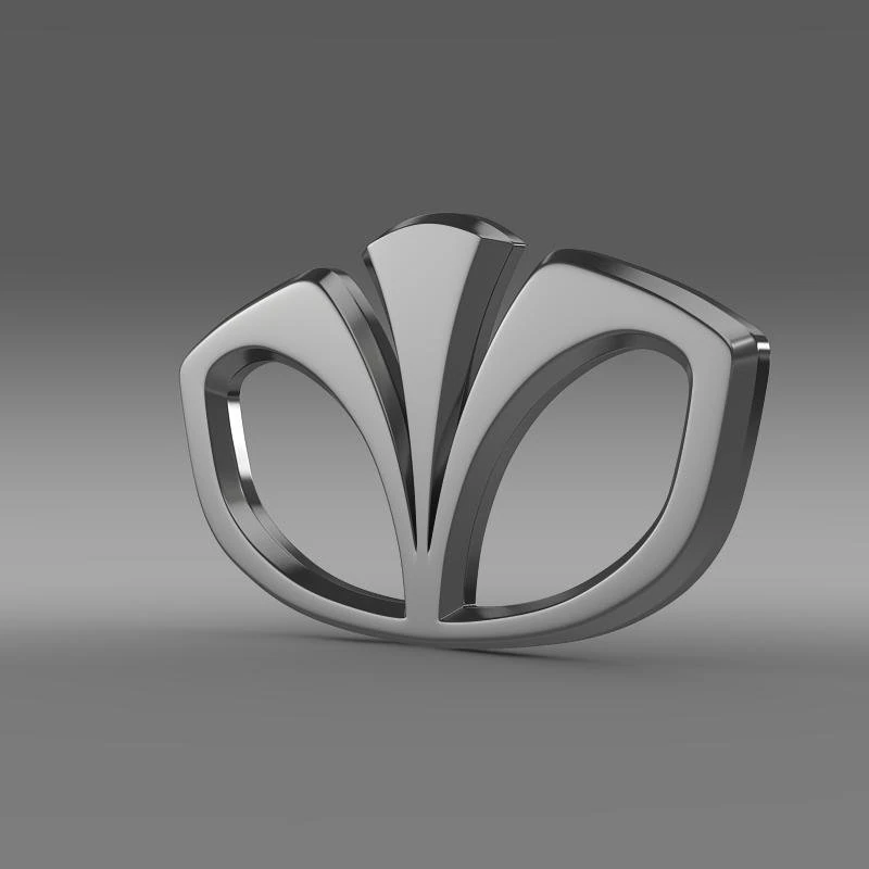 daewoo logo 3D Model .c4d .max .obj .3ds .fbx .stl .blend