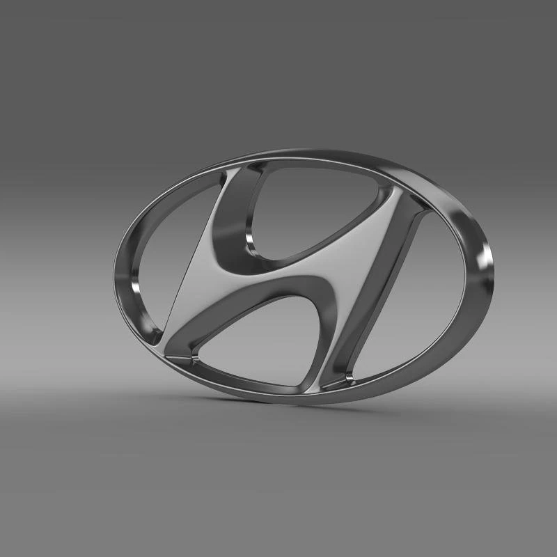 logo Hyundai Modello 3D .c4d .max .obj .3ds .fbx .stl .blend 