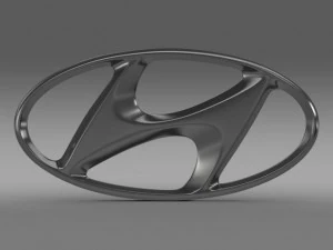 logo Hyundai Modello 3D