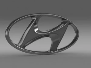 logo Hyundai Modello 3D