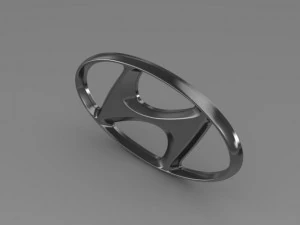 logo Hyundai Modello 3D