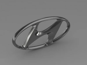 logo Hyundai Modello 3D