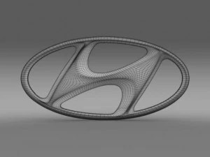 logo Hyundai Modello 3D
