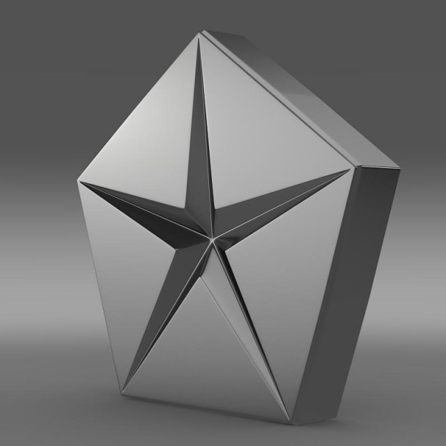 chrysler company logo 3Dモデル .c4d .max .obj .3ds .fbx .stl .blend 