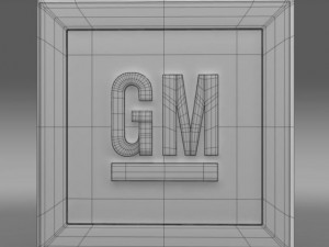 gm logo 3D 모델